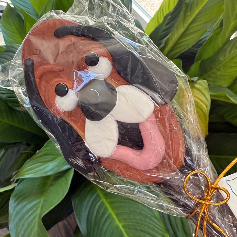 Vintage Hairbrush by Herdoo’s  DOG Design NWT Hand-made by Artist /Artisan